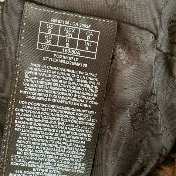 Guess Faux Fur Leather Jacket - Picture 7 of 7